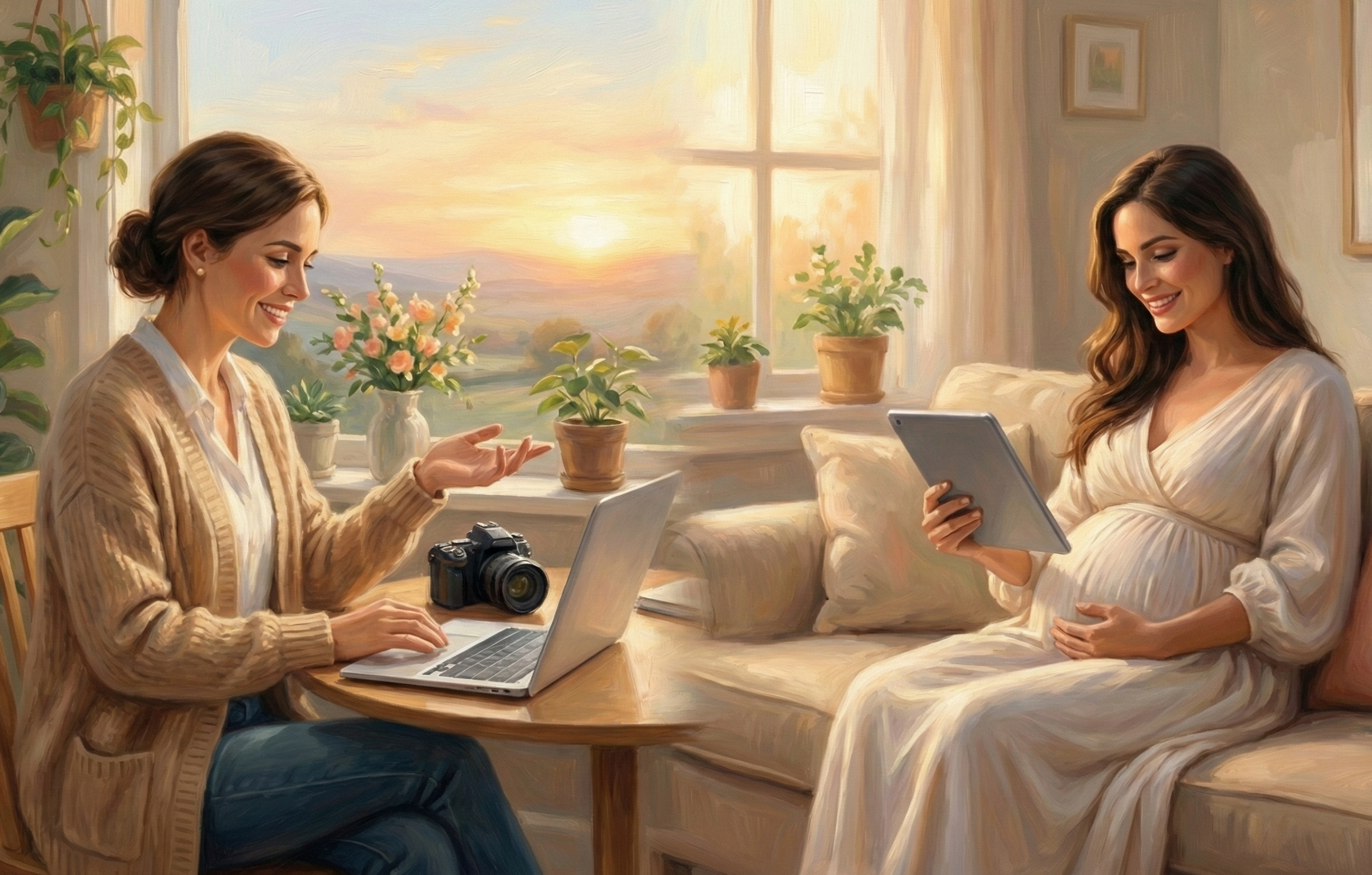 Healthcare professional working